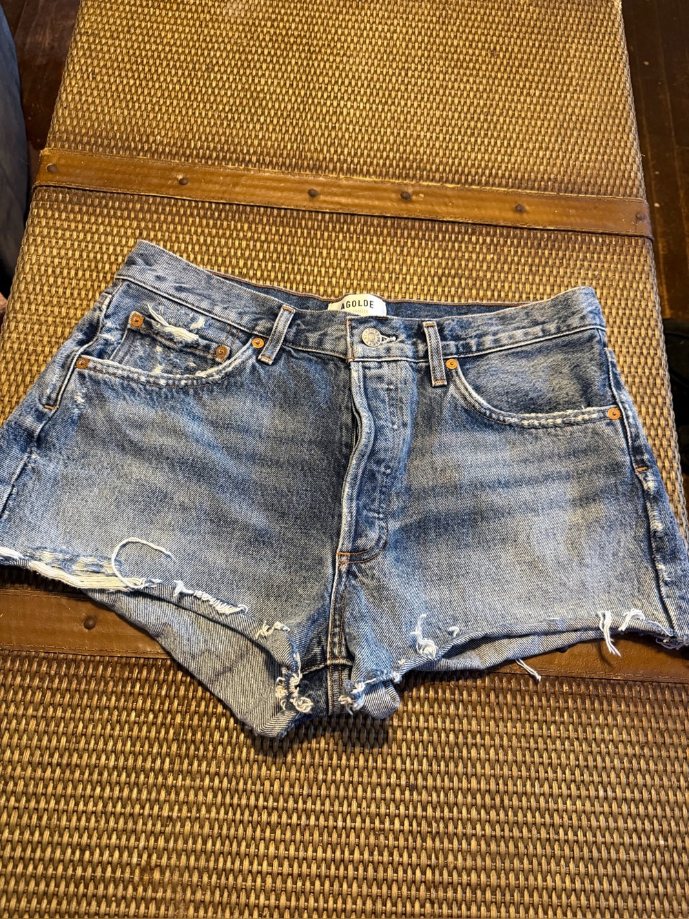 Agolde Parker Denim Shorts Size 29